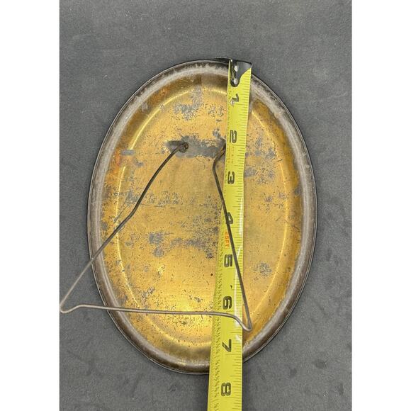 Vintage Photo On Metal Handsome African American Male- Damage - App 7 1/4” Tal - Picture 5 of 6